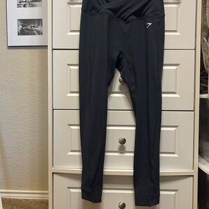 Gym Shark Crossover Leggings Darkest Teal,   Size M    NEW WITH TAGS